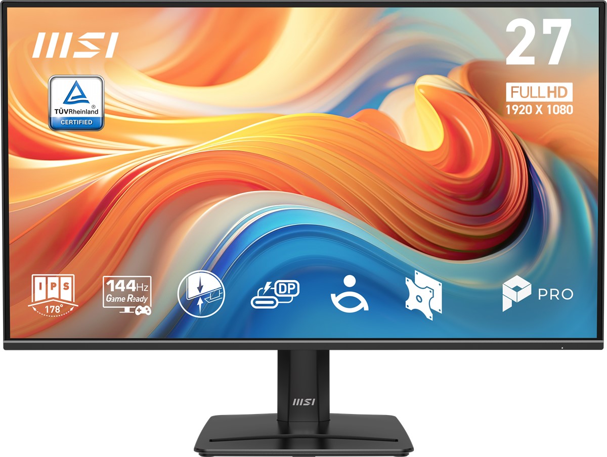 MSI 27" FLAT IPS PRO MP272 E14C 1ms 144Hz HDMI-DP TYPEC Ev Ofis Tipi Monitör 1920x1080