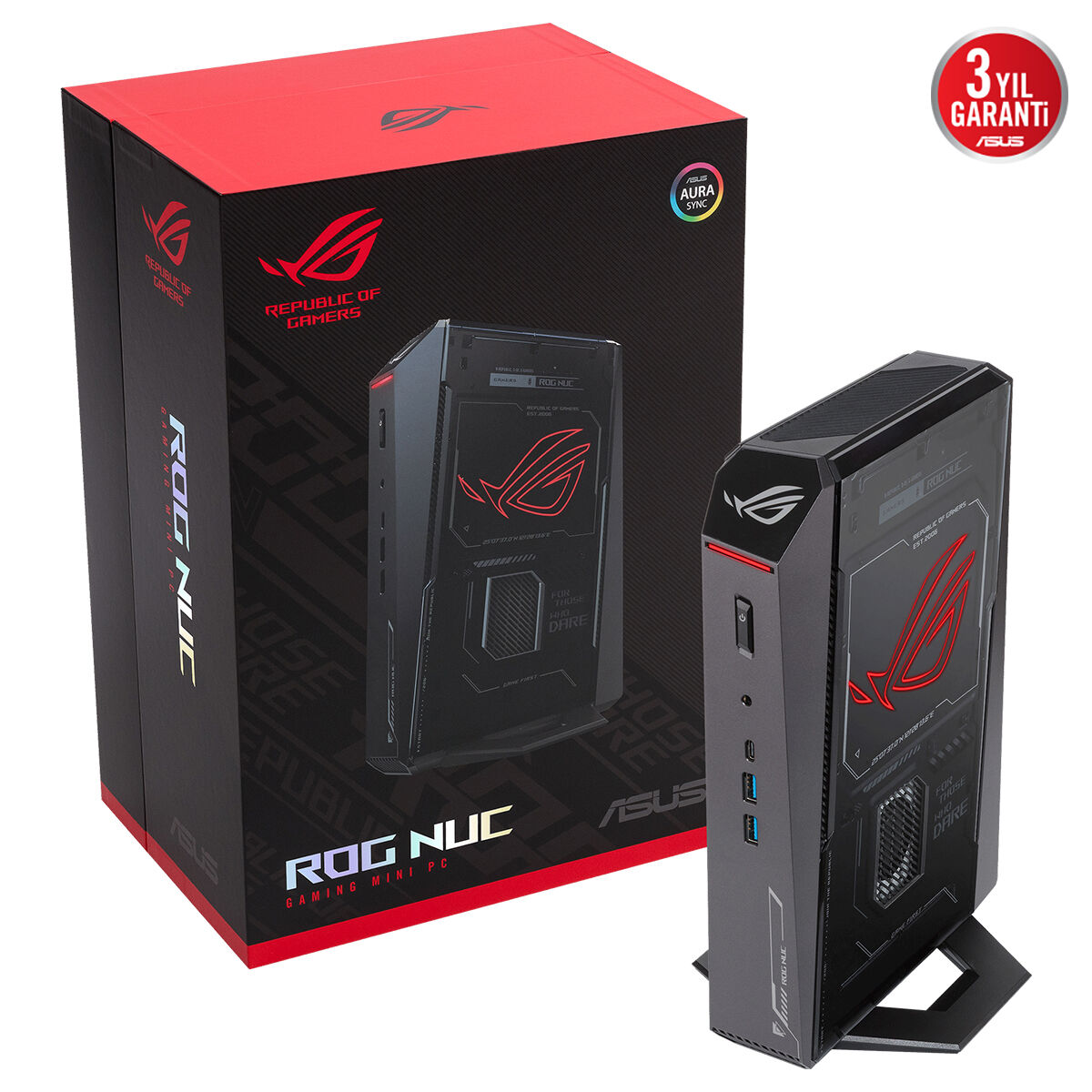 ASUS ULTRA 9 275HX-32GB DDR5 RAM-2TB NVME-16GB RTX5080-W11H GAMING MINI PC / ROG NUC RNUC15JNK9X28AA2 / 90AS00I1-M00090 ikinci görünüm