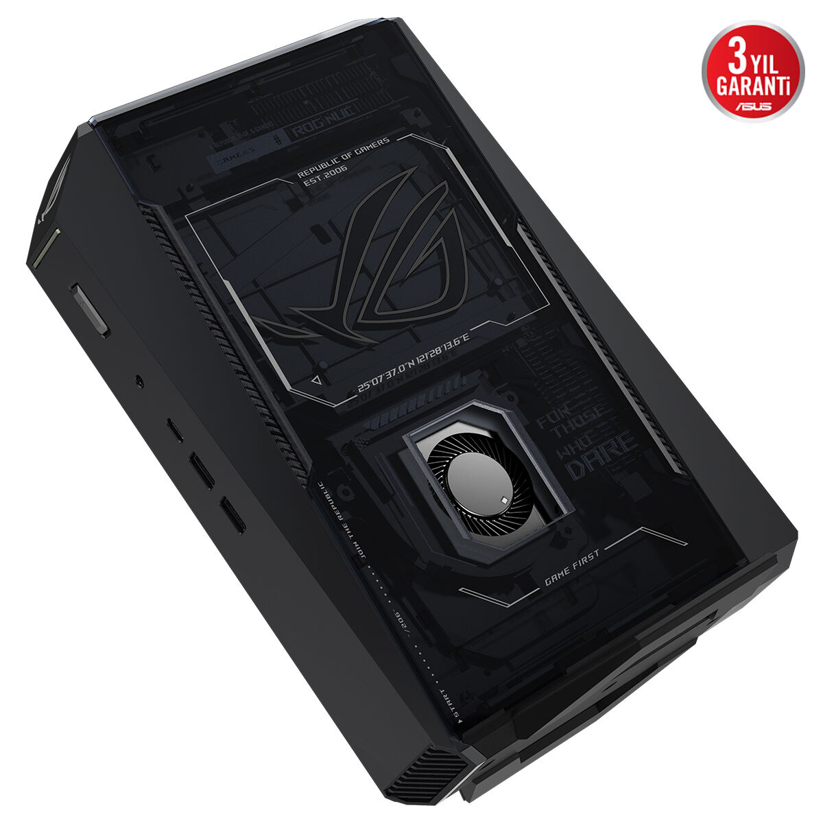 ASUS ULTRA 9 275HX-32GB DDR5 RAM-1TB NVME-12GB RTX5070-W11H GAMING MINI PC / ROG NUC RNUC15JNK9X489A2 / 90AS00I1-M002Y0 ikinci görünüm