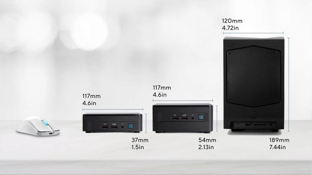 ASUS CORE i5 1250P-RAM DİSK YOK-FDOS MINI PC / NUC12 Pro Slim Kit NUC12WSKV5 / 90AB2WSK-MRD120