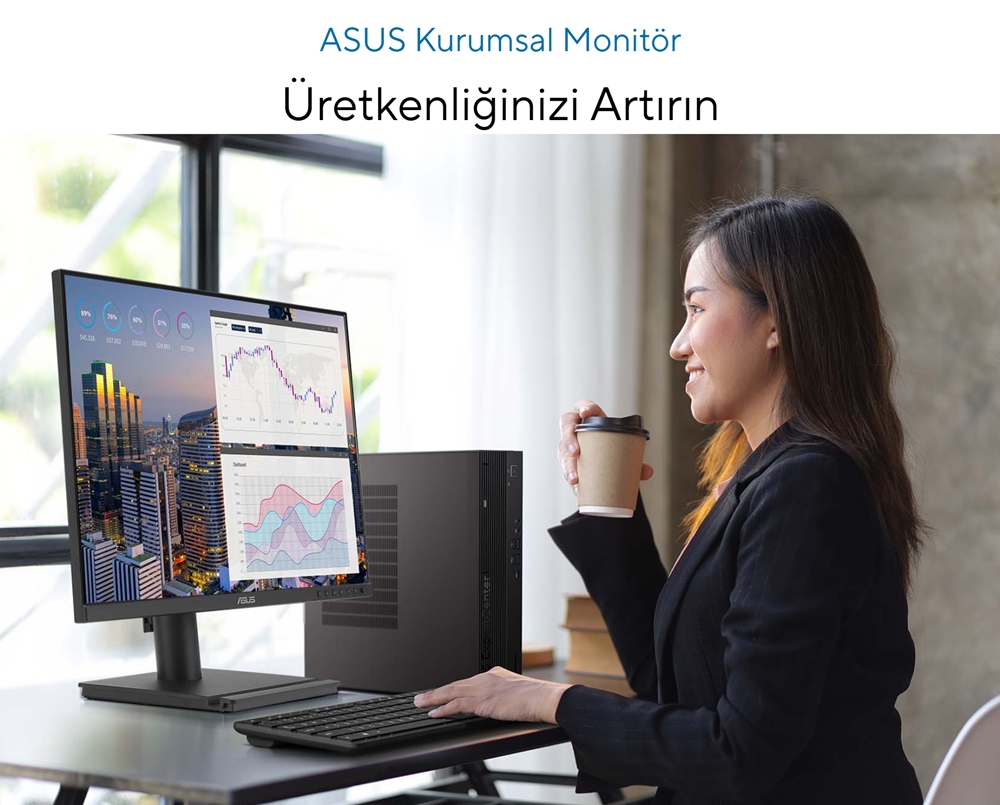 ASUS 23.8" IPS BE249QG 5MS 120HZ HDMI-DP Pivot Kurumsal Monitör 1920x1080