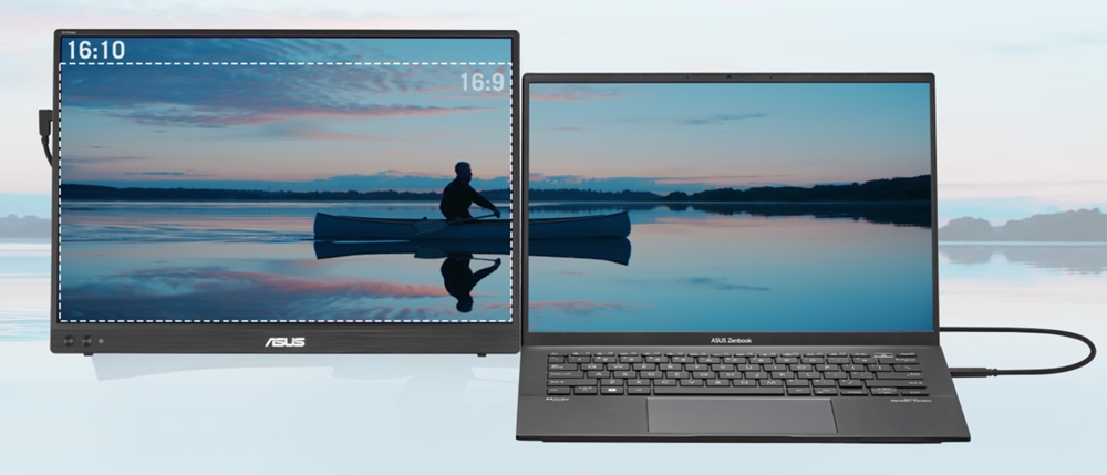 ASUS 16" IPS ZenScreen MB16FC mini HDMI-TYPEC Taşınabilşir Monitör 1920x1200 / 90LM0CB1-B01N71