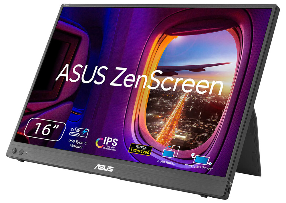 ASUS 16" IPS ZenScreen MB16FC mini HDMI-TYPEC Taşınabilşir Monitör 1920x1200 / 90LM0CB1-B01N71