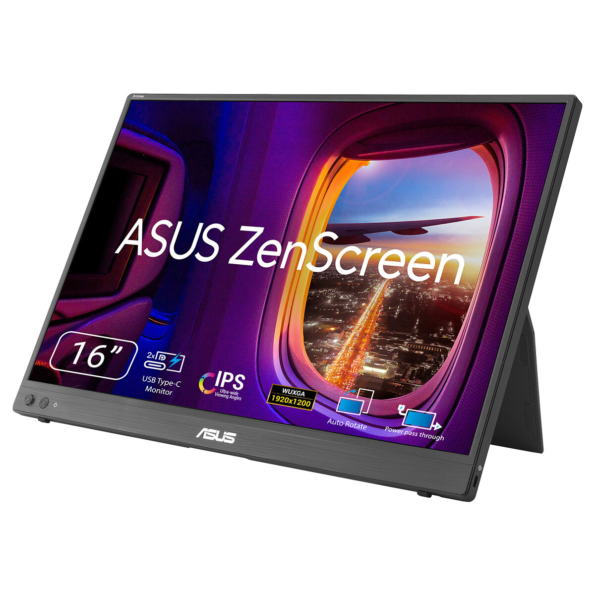 ASUS 16" IPS ZenScreen MB16FC mini HDMI-TYPEC Taşınabilşir Monitör 1920x1200 / 90LM0CB1-B01N71
