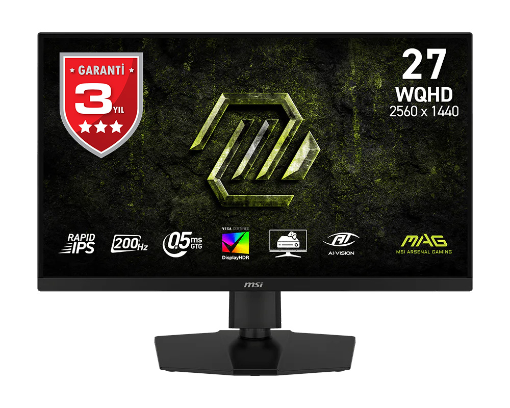 MSI 27" IPS MAG 274QPF E20 0.5MS 200HZ HDMI-DP Gaming Monitör 2560x1440