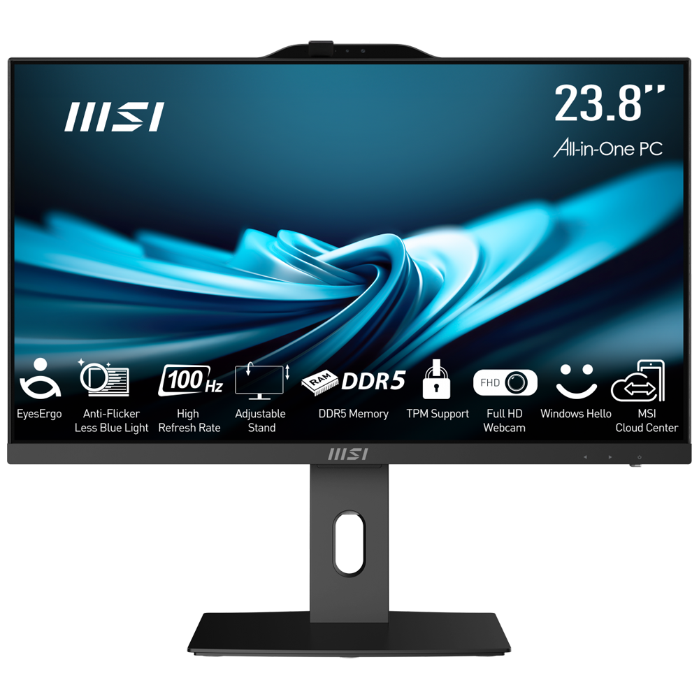 MSI AIO 23.8" CORE i5 14400-16GB DDR5 RAM-512GB NVME-FDOS /  PRO AP242P 14M-649XEU ikinci görünüm