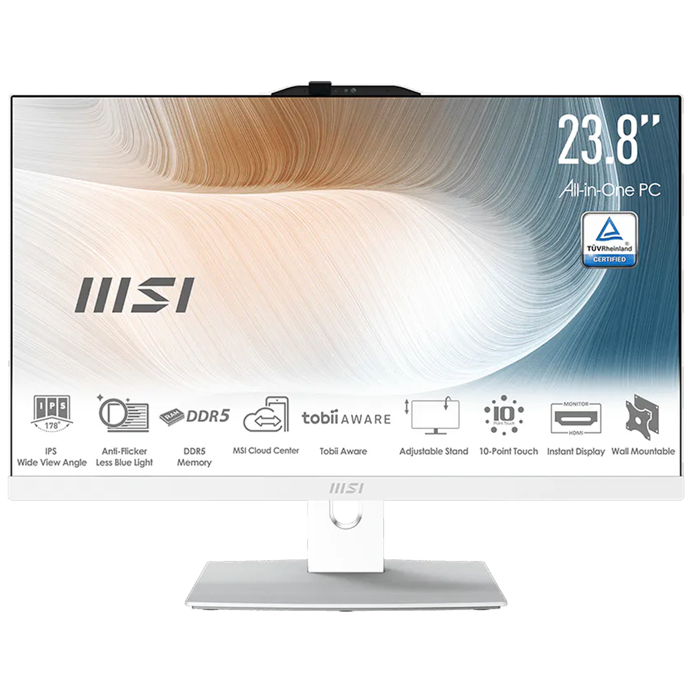 MSI AIO 23.8" CORE 5 120U-16GB DDR5 RAM-512GB NVME-FDOS / MODERN AM242P 1M-2089XEU ikinci görünüm
