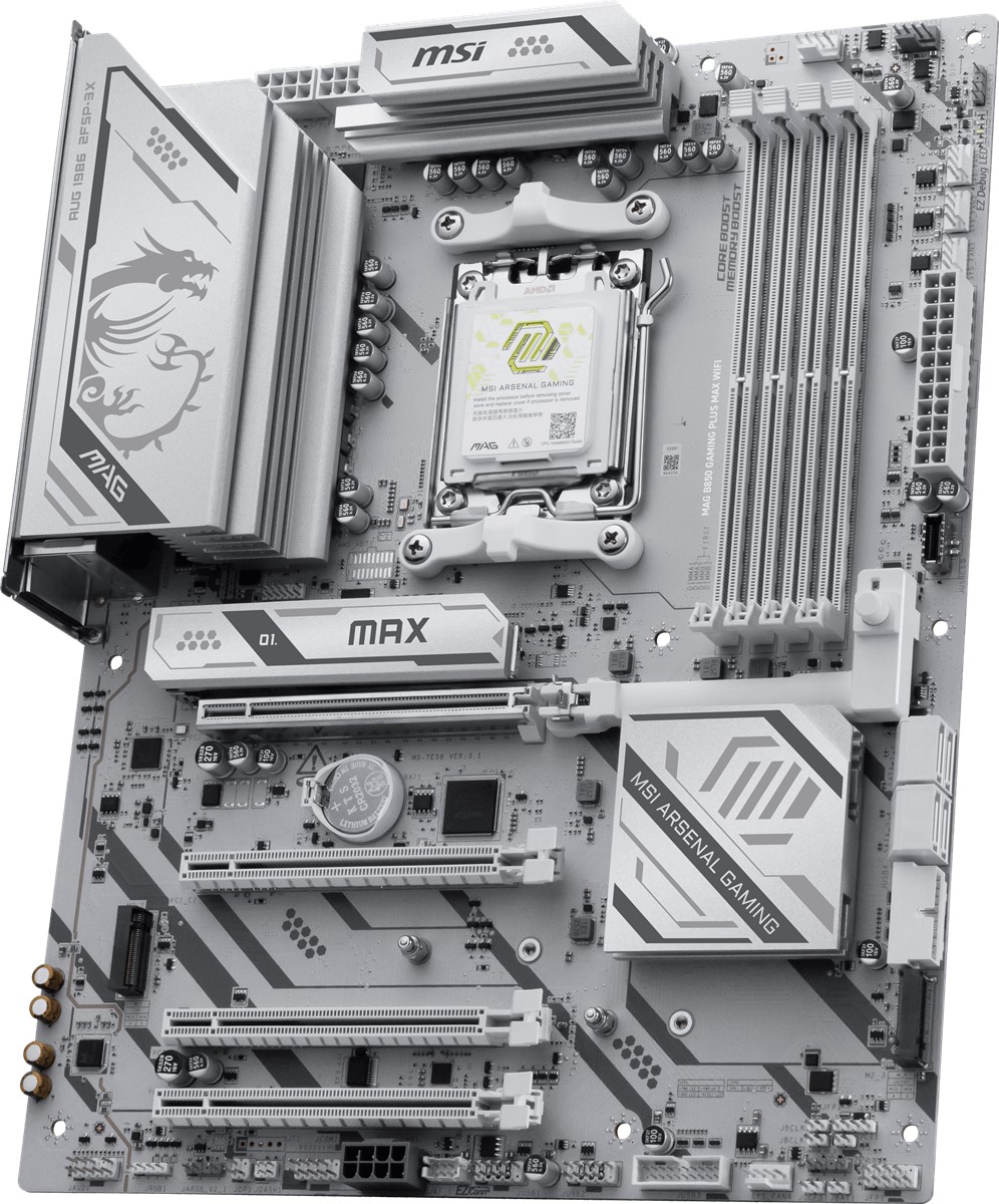 MSI MAG B850 GAMING PLUS MAX WIFI7 DDR5 HDMI-DP TYPEC PCIE 5.0 AM5 ATX