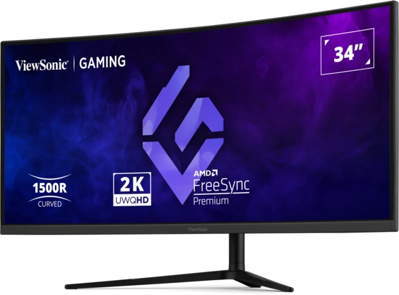 VIEWSONIC 34" VA VX3418C-2K 1MS 180HZ HDMI-DP Kavisli Gaming Monitör 3440x1440