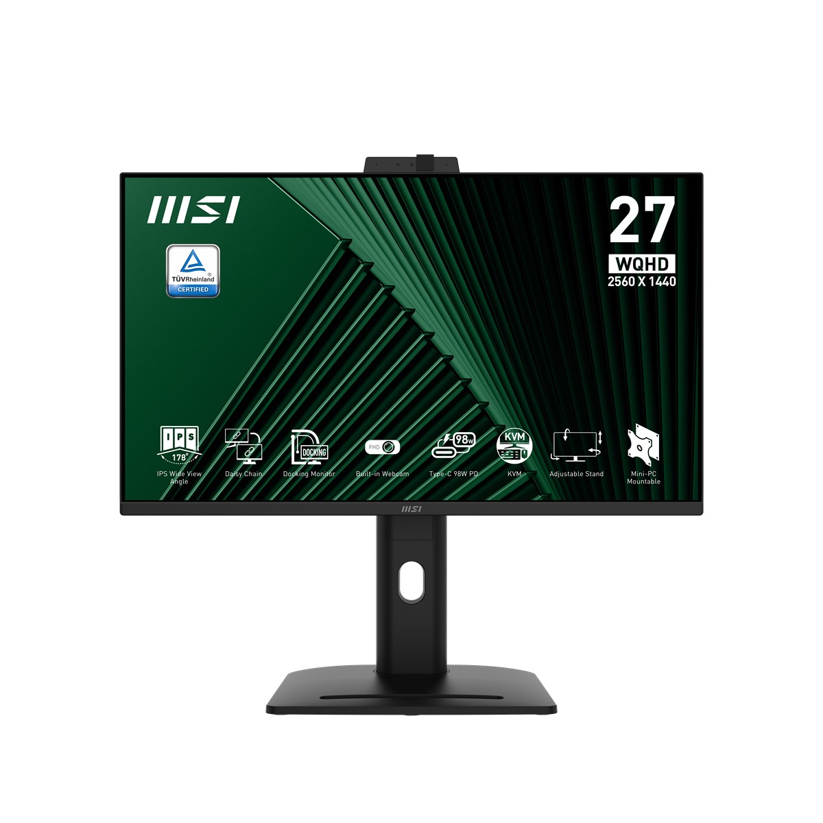 MSI 27" FLAT IPS PRO MP275QPDG 1MS 144HZ HDMI-DP Kurumsal Monitör 2560x1440