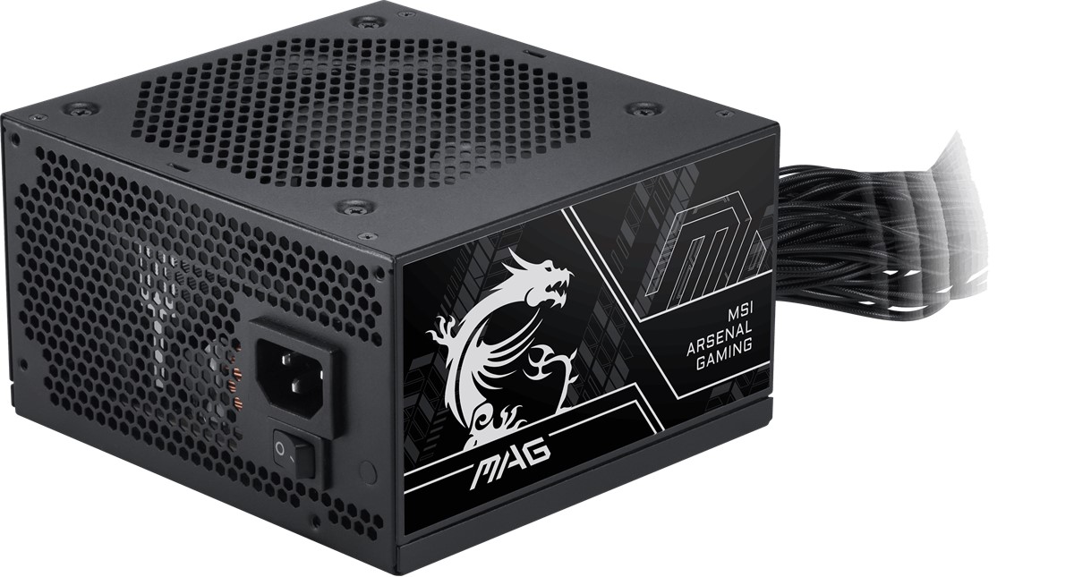 MSI 750w 80+ Bronze MAG A750BN PCIE5 III Power Supply