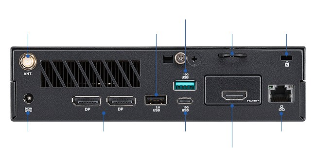 ASUS ULTRA 225-16GB DDR5 RAM-256GB NVME-FDOS MINI PC PB64-B50060MH / 90MS0361-M001W0