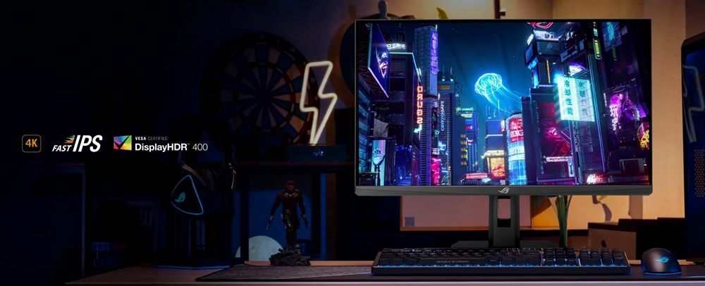 ASUS 27" FAST IPS ROG STRIX XG27UCGR 1MS DUAL 160-320HZ HDMI-DP TYPEC Gaming Monitör 3840x2160 / 90LM0CS0-B01371