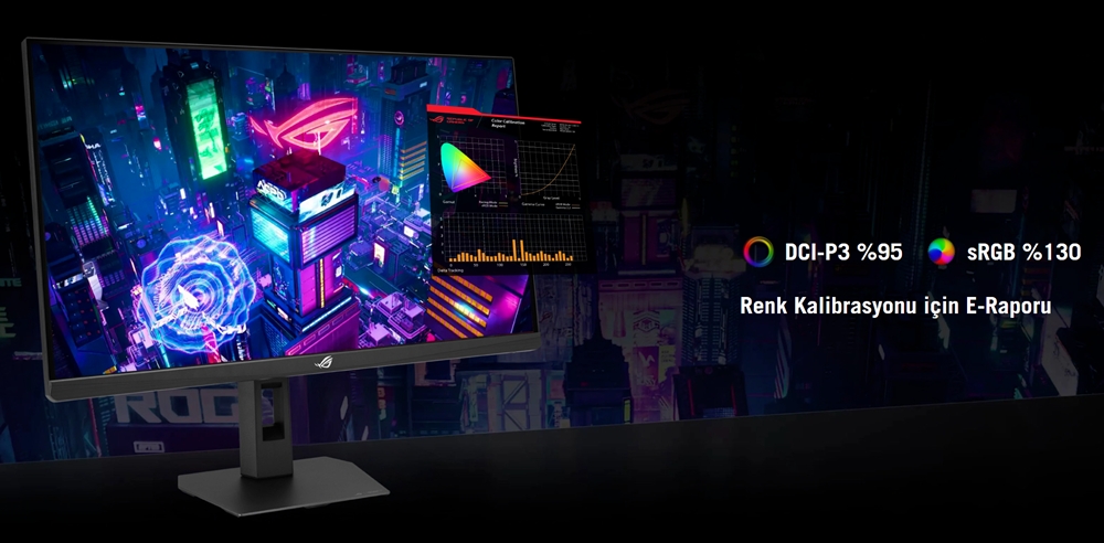 ASUS 27" FAST IPS ROG STRIX XG27UCGR 1MS DUAL 160-320HZ HDMI-DP TYPEC Gaming Monitör 3840x2160 / 90LM0CS0-B01371