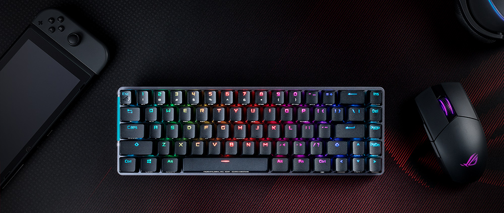 ASUS ROG Falchion Ace HFX 75% Rapid Trigger Manyetik Anahtarlı RGB İngilizce Q Kablolu Oyuncu Klavyesi