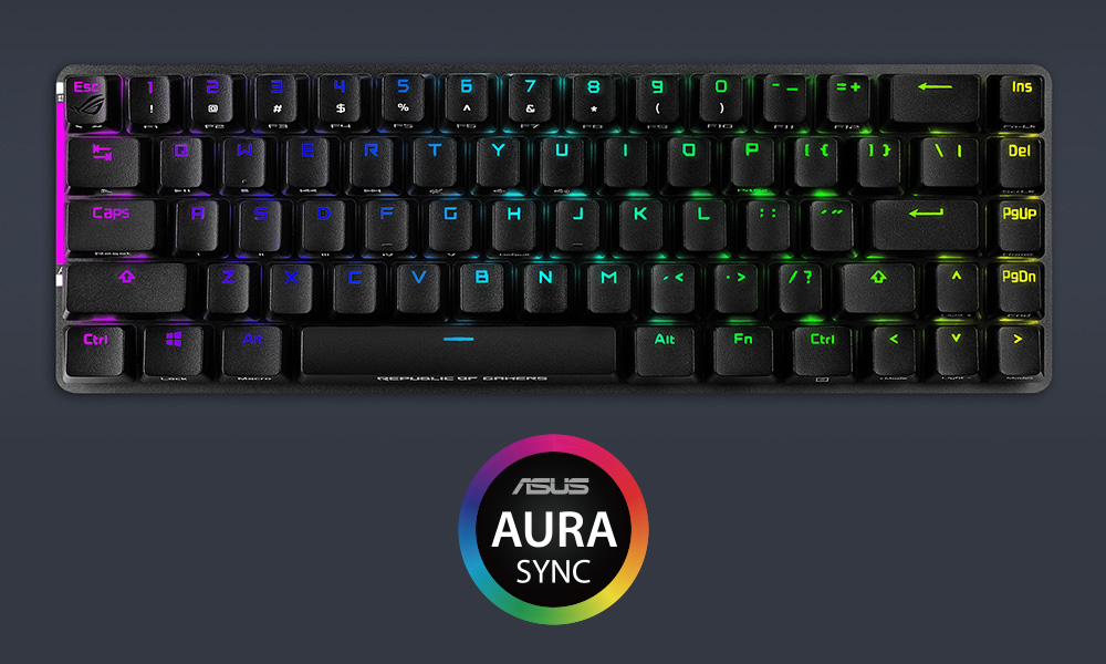 ASUS ROG Falchion Ace HFX 75% Rapid Trigger Manyetik Anahtarlı RGB İngilizce Q Kablolu Oyuncu Klavyesi