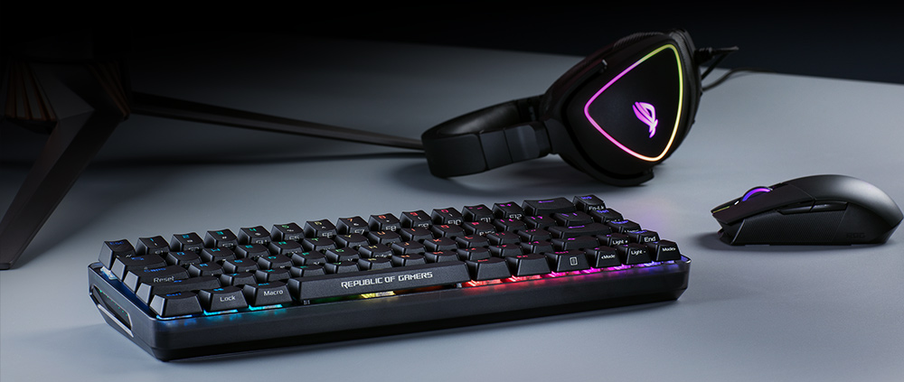 ASUS ROG Falchion Ace HFX 75% Rapid Trigger Manyetik Anahtarlı RGB İngilizce Q Kablolu Oyuncu Klavyesi