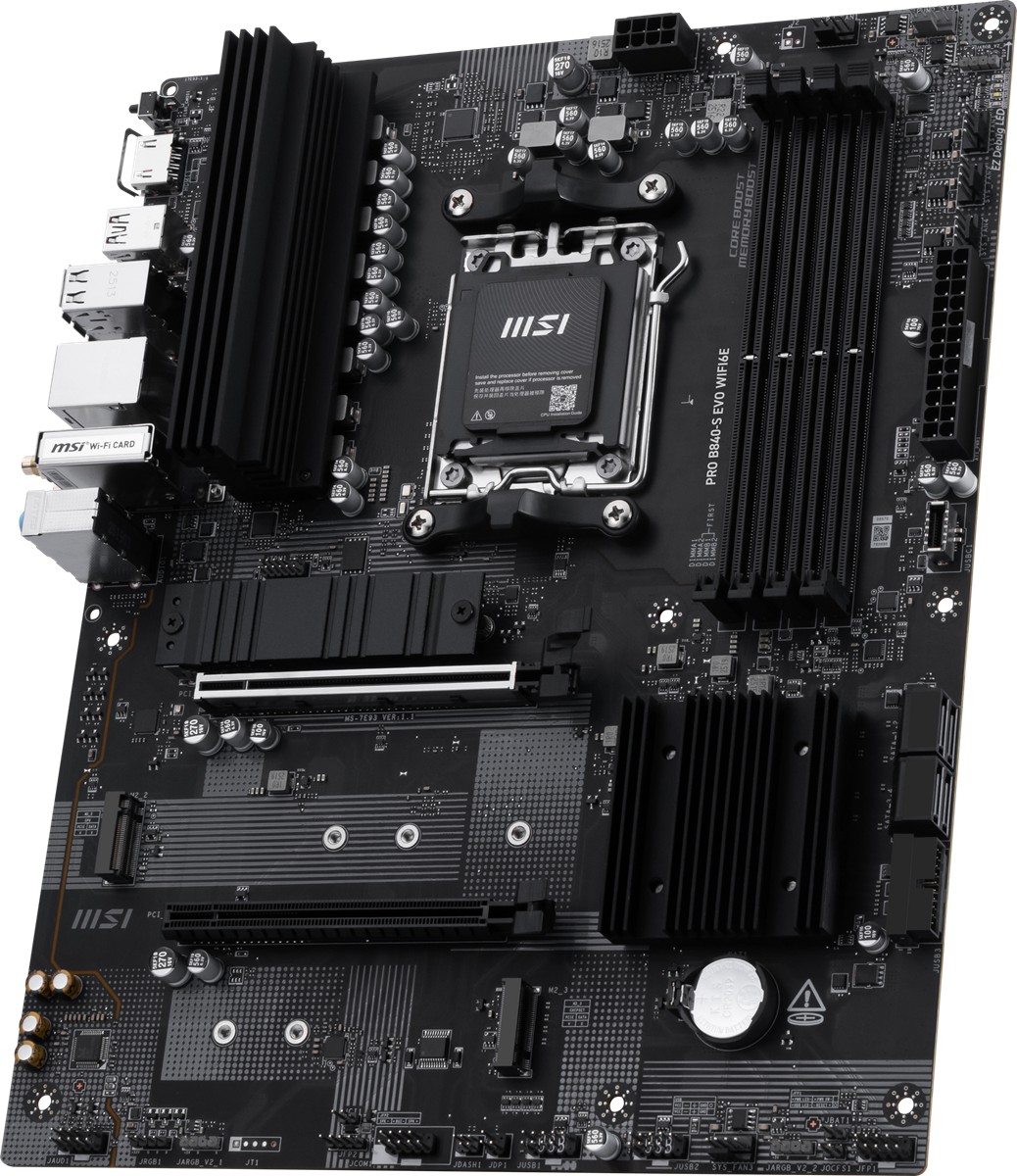 MSI PRO B840-S EVO WIFI6E DDR5 HDMI-TYPEC PCIE 4.0 AM5 ATX