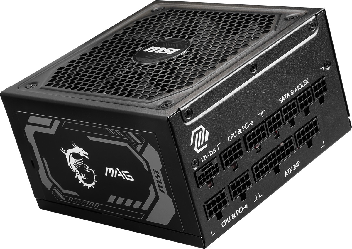 MSI 1000w 80+ Gold MAG A1000GL PCIE5 II Tam Modüler Power Supply