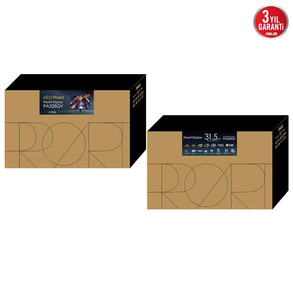 ASUS 31.5" IPS PROART PA328QV 5MS 75HZ HDMI-DP USB Grafik Tasarım Monitörü 2560x1440