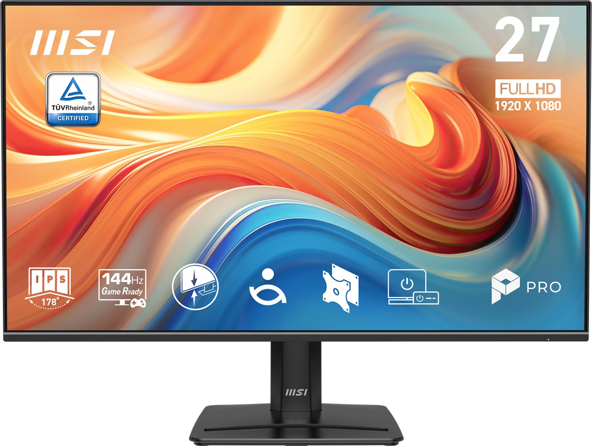 MSI 27" FLAT IPS PRO MP271 E14A 1MS 144HZ HDMI-DP Kurumsal Monitör 1920x1080