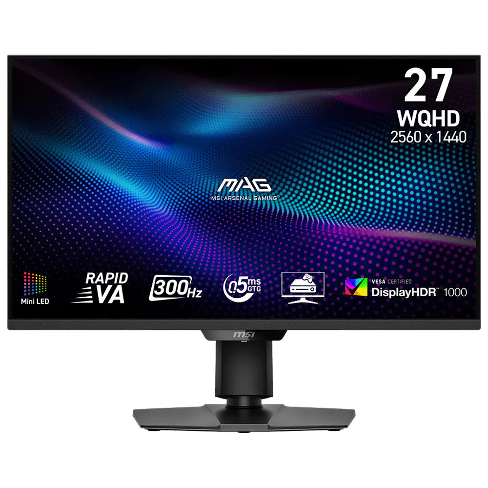 MSI 27" RAPID VA MAG 274QPF X30MV 0.5MS 300Hz HDMI-DP Pivot Gaming Monitör 2560x1440