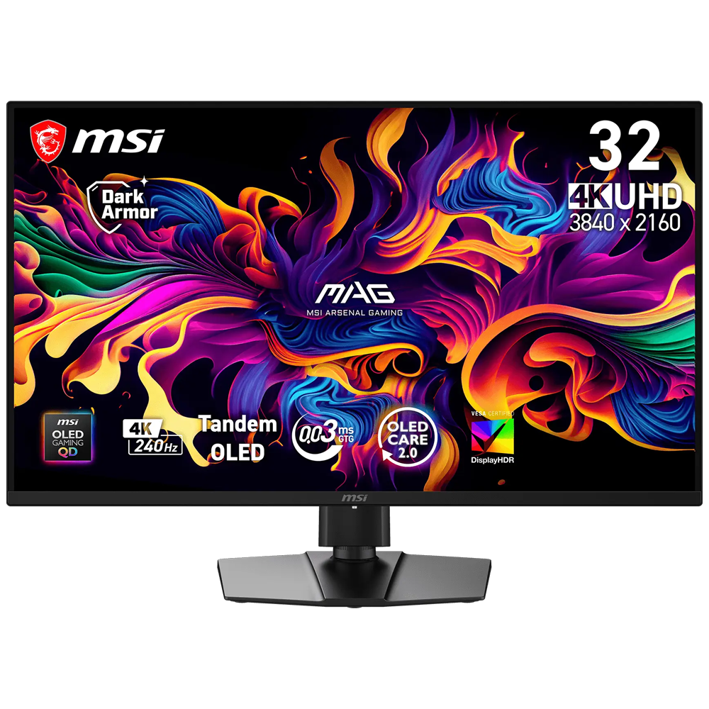 MSI 31.5" MAG 321UP QD-OLED X24 0.03MS 240Hz HDMI-DP Gming Monitör 3840x2160