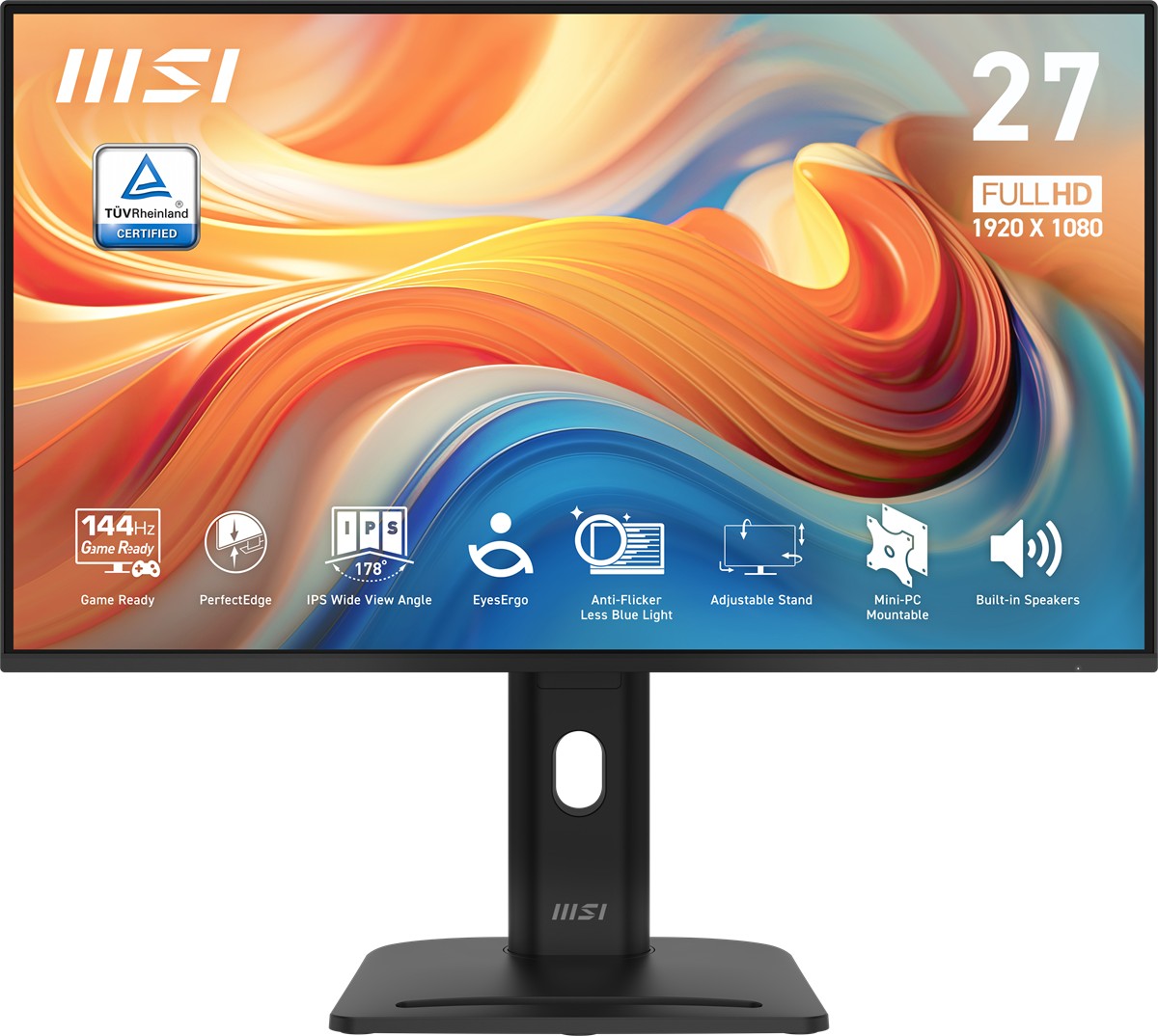 MSI 27" IPS PRO MP275PG E14 4MS 120HZ HDMI-DP Pivot Kurumsal Monirtör 1920x1080