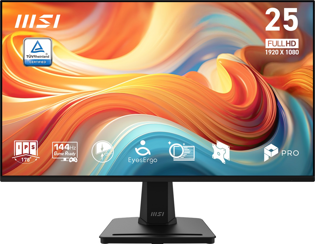 MSI 24.5" IPS PRO MP251 E14L 1MS144HZ HDMI Kurumsal Monitör 1920x1080
