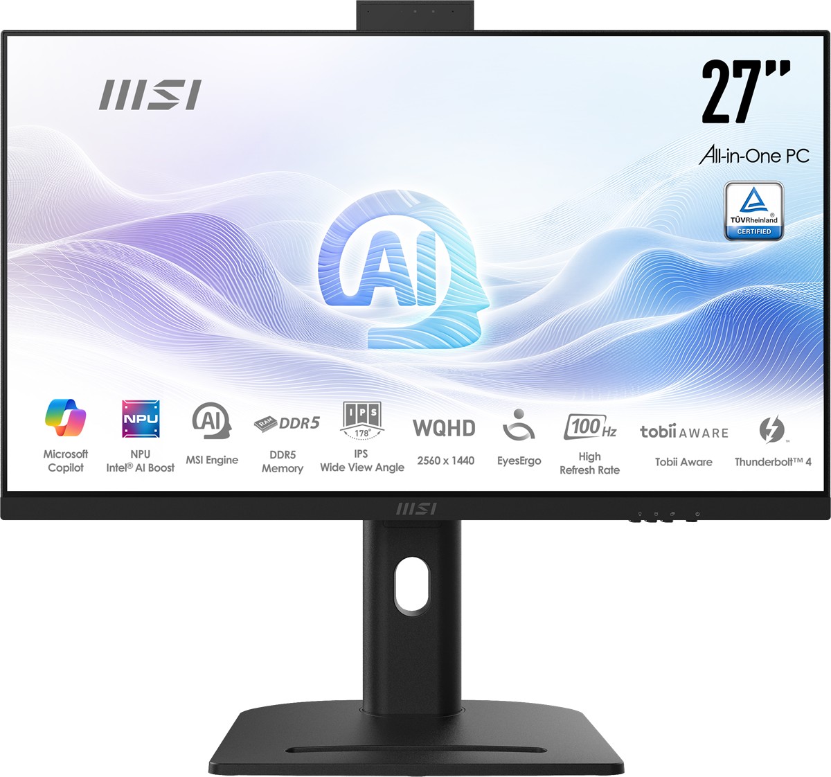 MSI AIO 27" ULTRA 7 155H-32GB DDR5 RAM-1TB NVME-FDOS / MODERN AM273QP AI 1UMG-416XEU ikinci görünüm