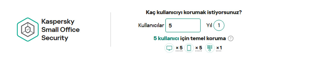 KASPERSKY Small Office Security 3yıl 2server + 15kullanıcı + 15 mobil cihaz
