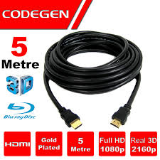 CODEGEN 5metre CPS50 HDMI Kablo 3D Gold 1.4v 2K ikinci görünüm