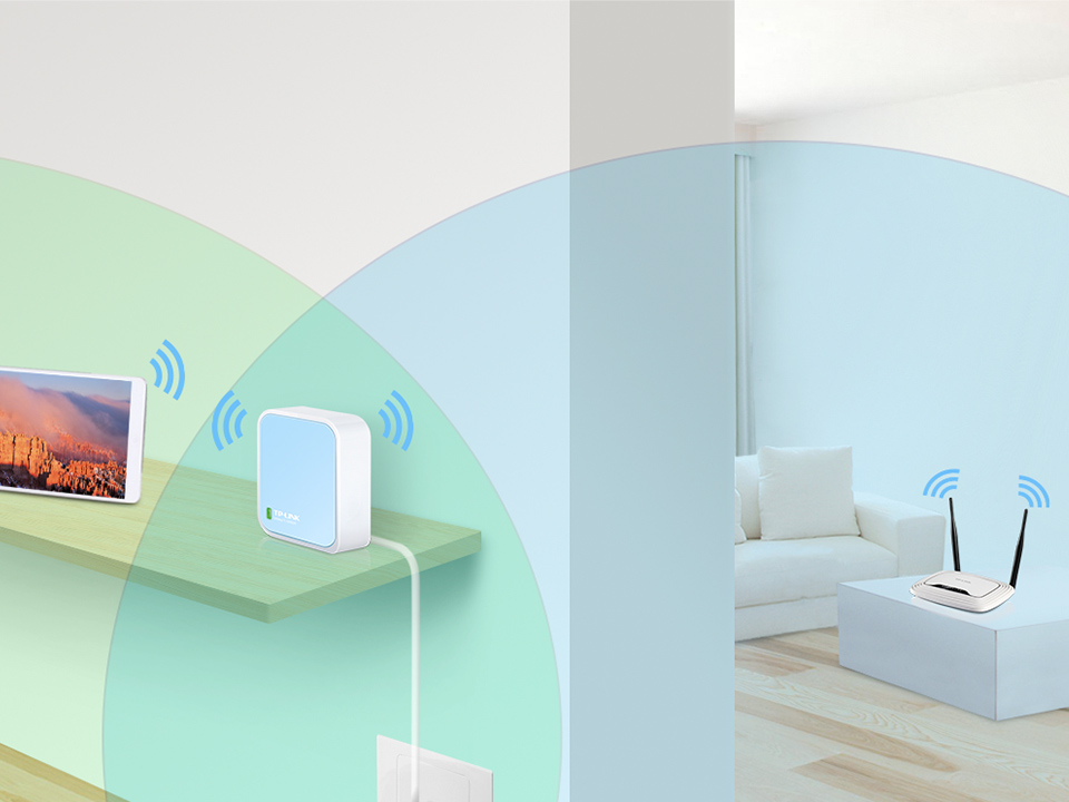TP-LINK TL-WR802N N300 2.4GHZ Mesafe Genişletici EV Ofis Tipi Access Point Router