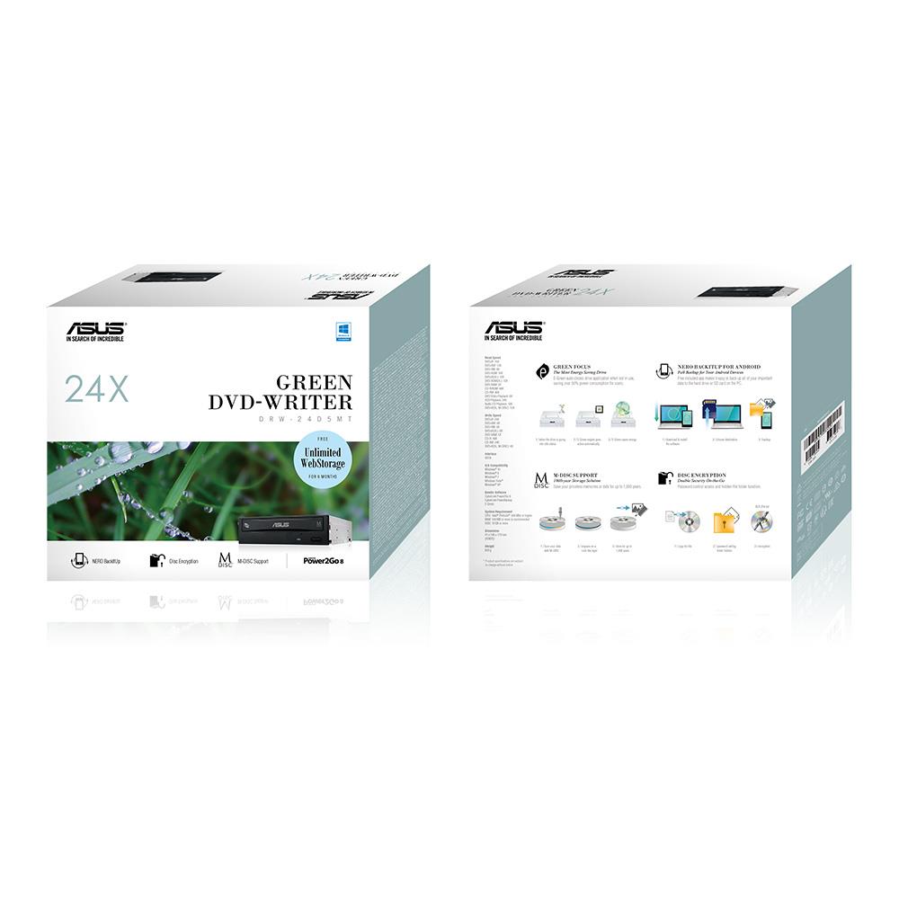 ASUS DRW-24D5MT 24X DVD Yazıcı Siyah Sata 20w ikinci görünüm