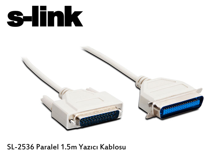 S-LINK 1.5metre SL-2536 Paralel Yazıcı Kablosu ikinci görünüm
