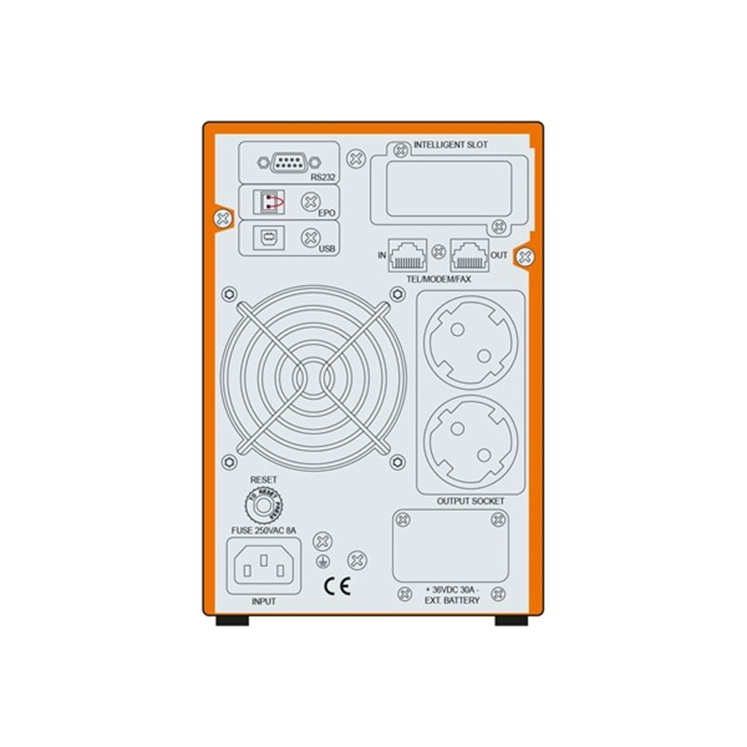 MAKELSAN 1kva  Powerpack Se Online Ups 1/1 (2X9AH) (+V.2)  K.G.K