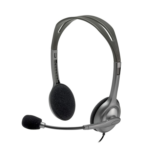 LOGITECH H111 Stereo 3.5mm Jack Gri Mikrofonlu Kulaklık 981-000593 ikinci görünüm