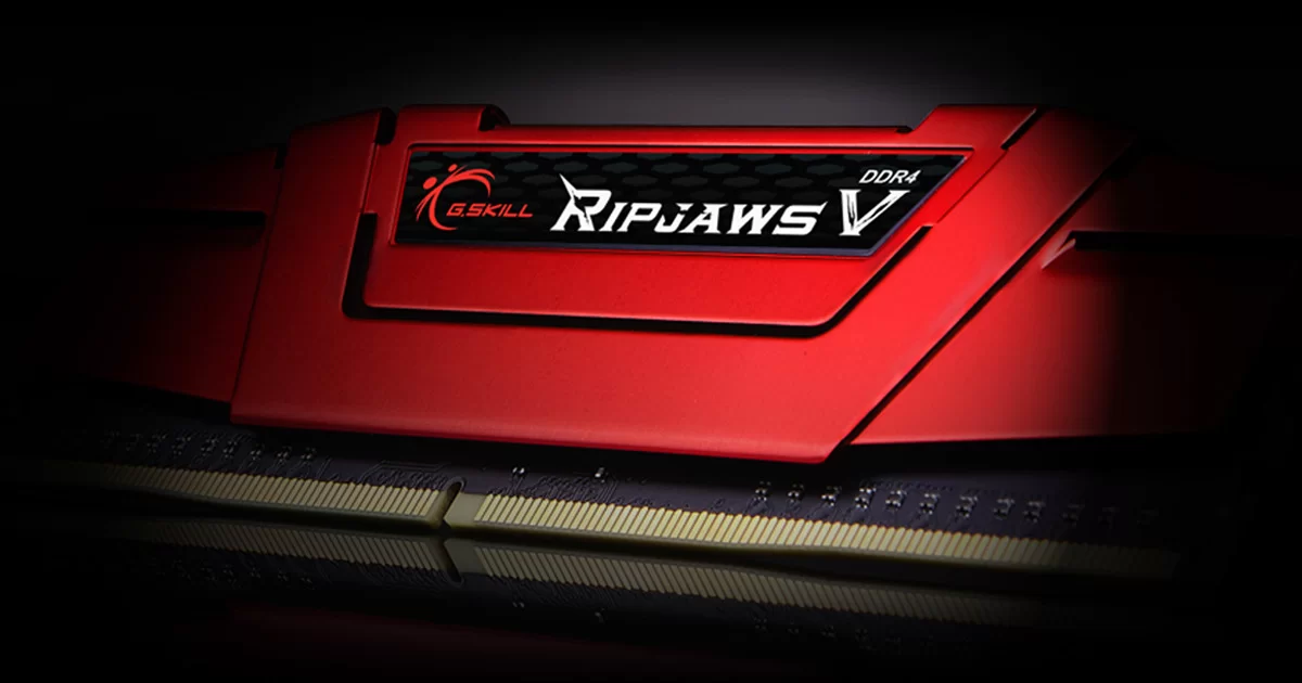 GSKILL 8GB DDR4 3200MHZ CL16 PC RAM RIPJAWS V F4-3200C16S-8GVKB