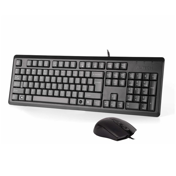 A4TECH KR-9276 Kablolu USB Q Trk Siyah Klavye - Mouse Set