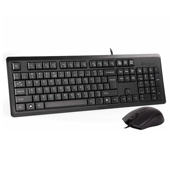 A4TECH KR-9276 Kablolu USB Q Trk Siyah Klavye - Mouse Set