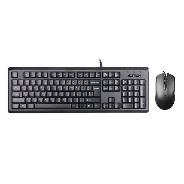 A4TECH KR-9276 Kablolu USB Q Trk Siyah Klavye - Mouse Set ikinci görünüm