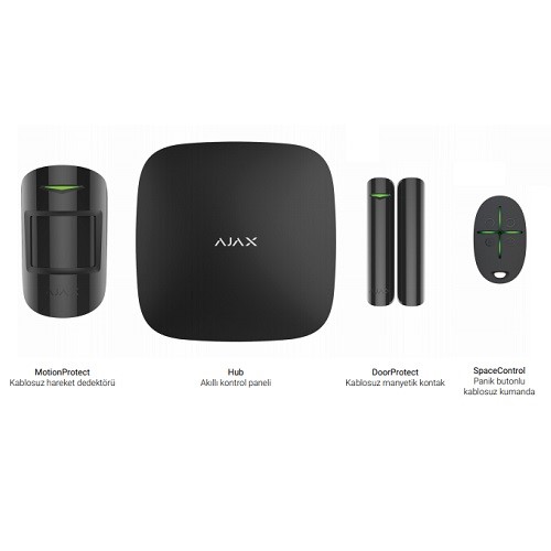 AJAX Starter Hub Kit Plus Kablosuz Alarm Seti Keypad Yok Set ikinci görünüm