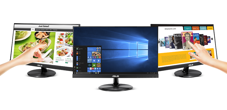 ASUS 21.5" IPS VT229H 5MS 60Hz HDMI Dokunmatik Monitör (1920 X 1080)