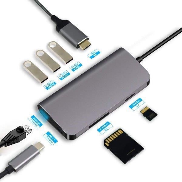 CODEGEN CDG-CNV40 Gigabit TypeC Ethernet Çoklayıcı Hub ikinci görünüm