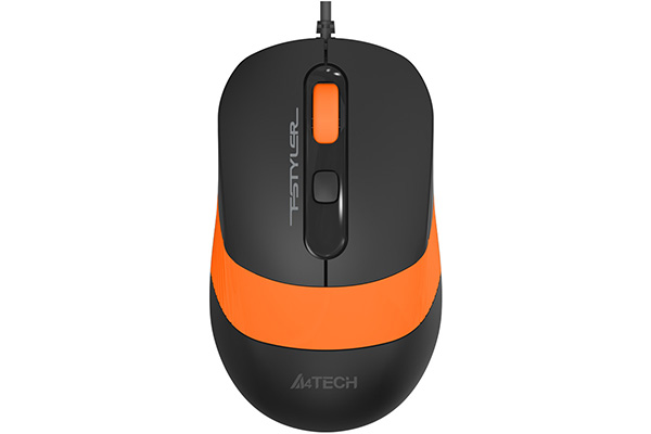 A4TECH FM10 Kablolu USB 1600dpi Siyah/Turuncu Mouse