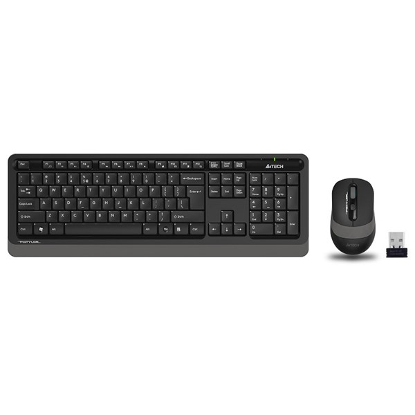 A4TECH FG1010 Kablosuz Q Trk Siyah/Gri Klavye - Mouse Set ikinci görünüm