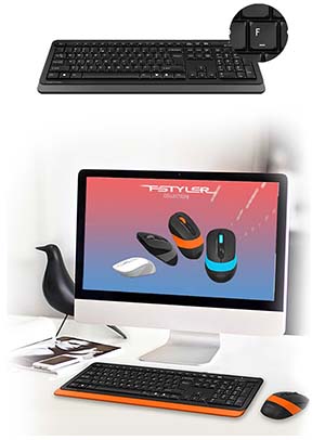 A4TECH FG1010 Kablosuz Q Trk Beyaz/Gri Klavye - Mouse Set