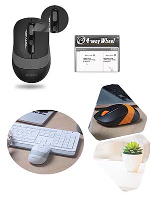 A4TECH FG1010 Kablosuz Q Trk Beyaz/Gri Klavye - Mouse Set