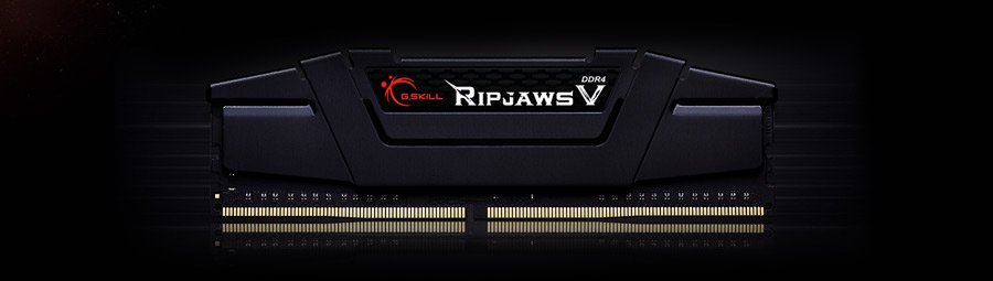 GSKILL 32GB (2X 16GB) DDR4 3600MHZ CL18 DUAL KIT PC RAM RIPJAWS V F4-3600C18D-32GVK