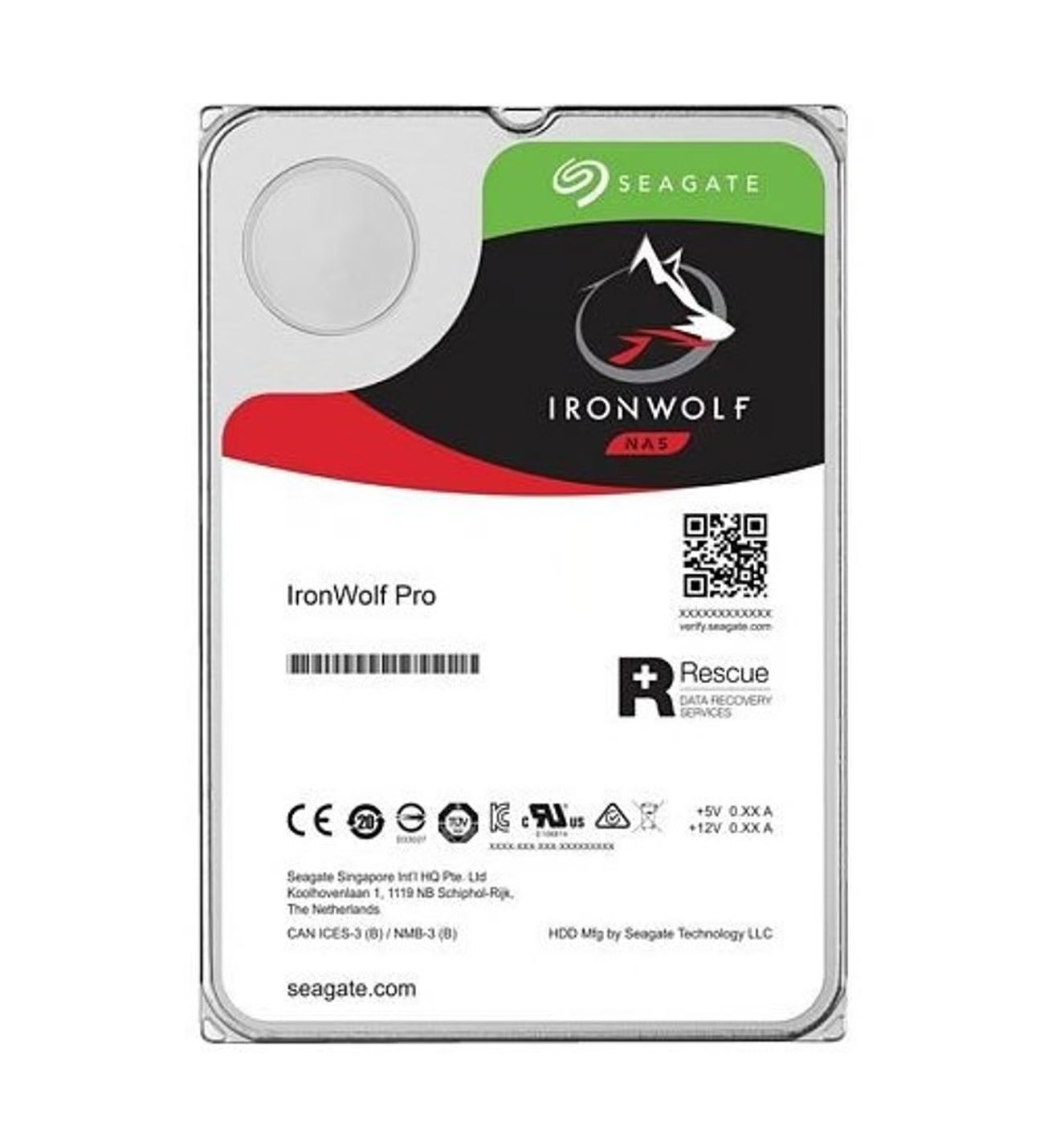 SEAGATE 12TB 3.5" 12TB IRONWOLF PRO ST12000NE0008 7200 RPM 256MB SATA-3 NAS Diski
